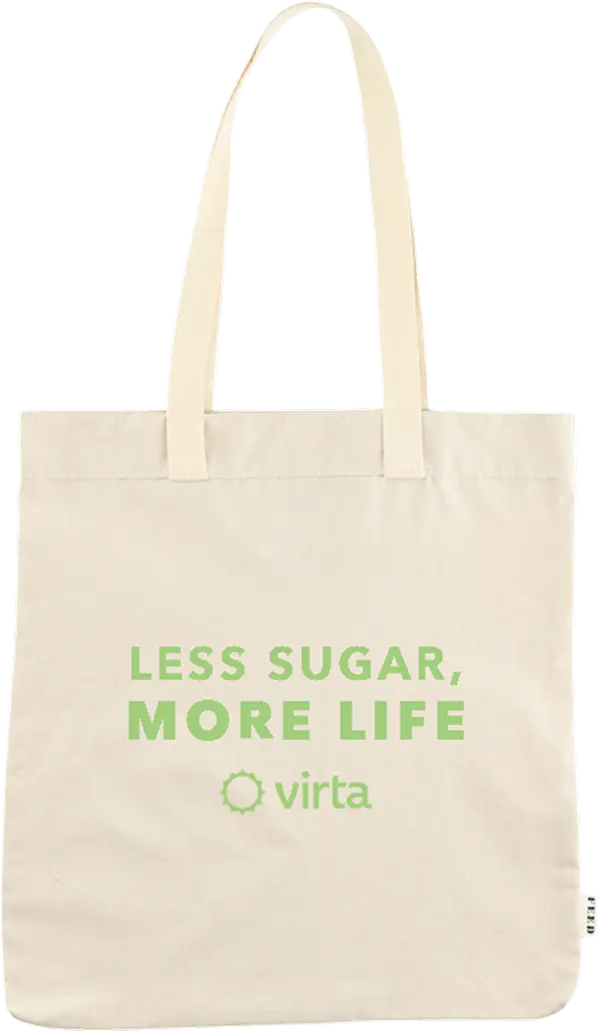 Less Sugar More Life tote bag