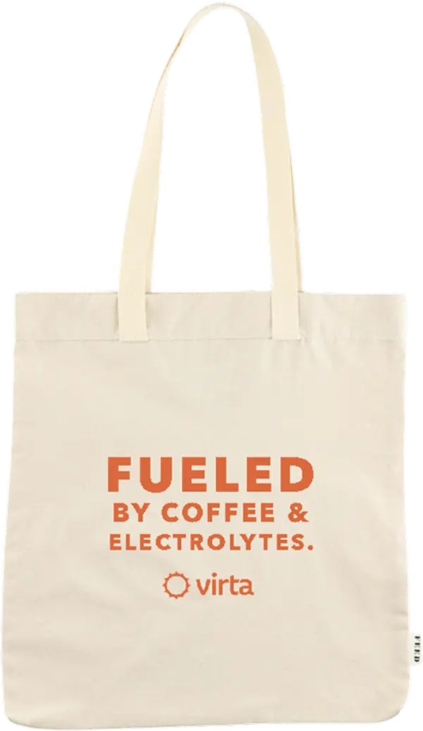 Fueled by Coffee & Electrolytes tote bag